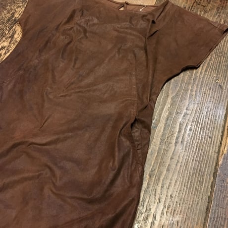 [USED] 素敵な風合い〜スエード風ワンピース