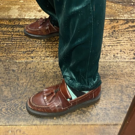 [USED]青みがかったグリーン🫑ベロアPANTS