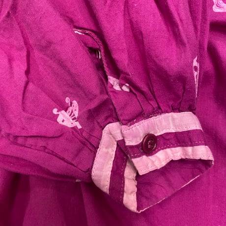 [USED] 70‘s 和柄ロングワンピース 💜