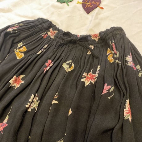 [USED] 花柄 VISCOSE LONG SKIRT💐