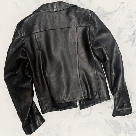 [USED] ラムLEATHER zipper JKT