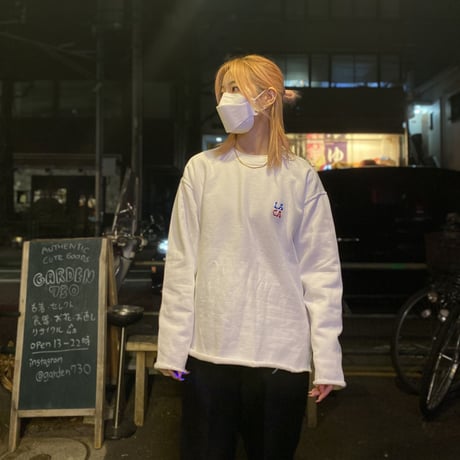 [Naughty] "LACA" CUT-OFF SWEAT SHIRT