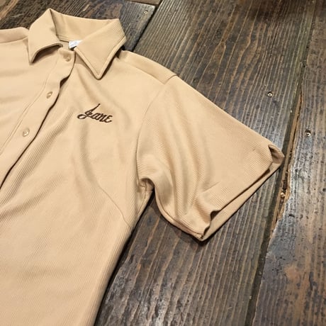 [USED] 70's HILTON 刺繍ポロ