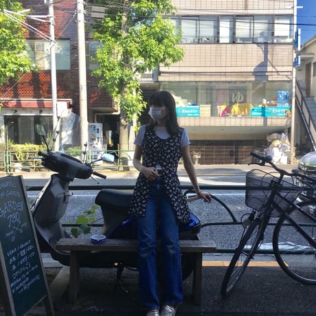 [USED] 花柄ロングベスト