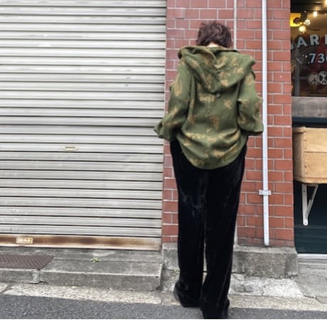 [USED] madein ITALY 🇮🇹 BLACK🖤 ベロア ワイドパンツ