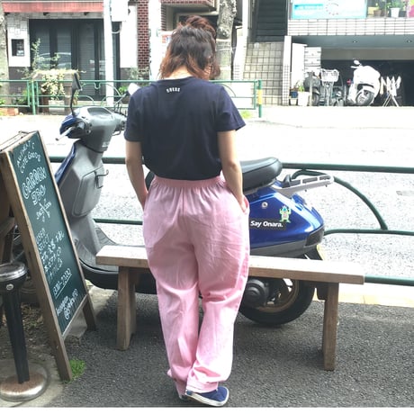 [USED] パステルピンクのイージーパンツ