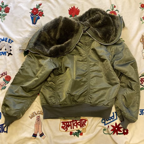 [USED]  OLD N-2B JKT made in USA. OLIVE