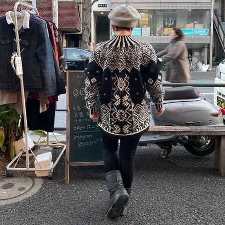 [USED]  ハイネックノルディック柄 KNIT