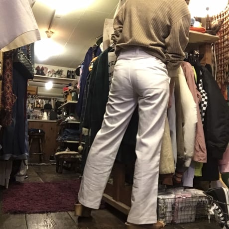 [USED] WHITE Dickies . made  in USA.
