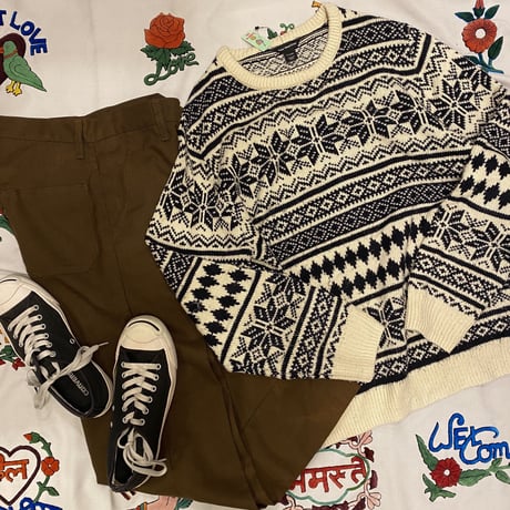 [USED] ノルディック柄アクリルKNIT