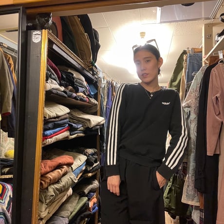 [USED] adidas 3line SWEAT L/S Tee