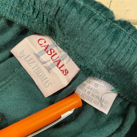 [USED]青みがかったグリーン🫑ベロアPANTS