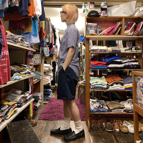 [USED] "Rockmount" ギンガムチェックウエスタンSHIRT！(NAVY)