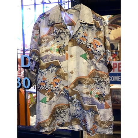 [USED] vintage 和柄ALOHAシャツ