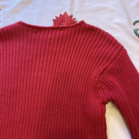 [USED] 真っ赤な COTTON  KNIT♡