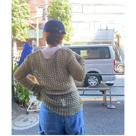 [USED] メッシュニットL/Sトップス