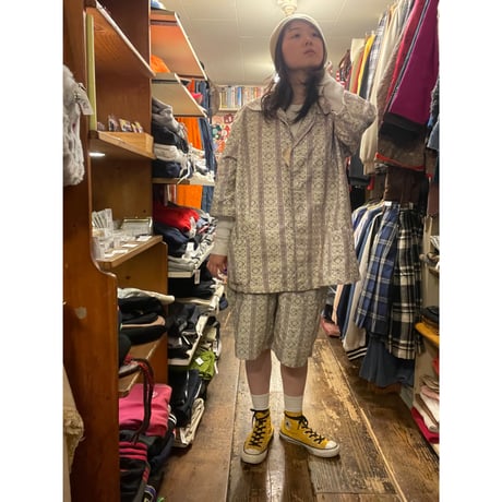 [DEADSTOCK] ポーランド🇵🇱VINTAGE PAJAMA SET UP
