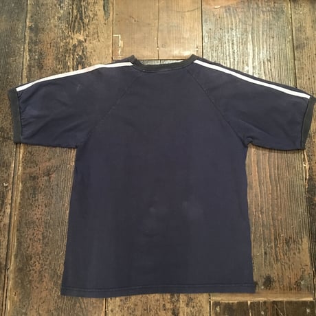 [USED] ドラゴンプリント袖ラインTシャツ