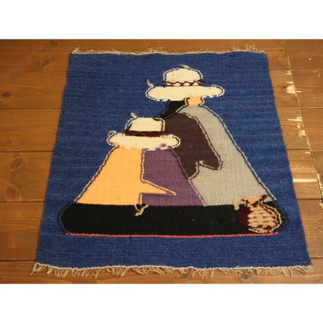 [USED] エクアドル 親子ラグ 38×42cm