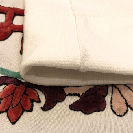 [USED] 70's WHITE  POLY PANTS♡
