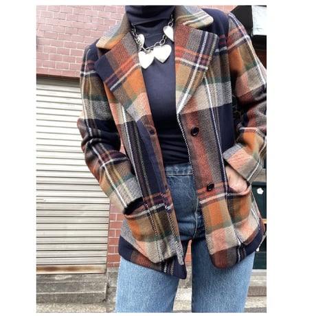 [USED] WooLチェック柄JACKET