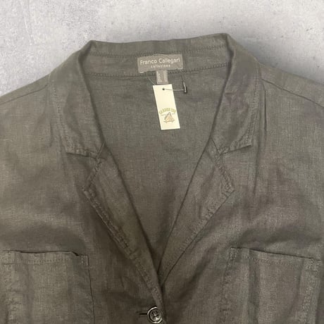 [USED] 100% LINEN JACKET ♡ JKT