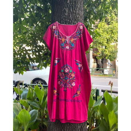 [USED] メキシカン 刺繍ワンピース