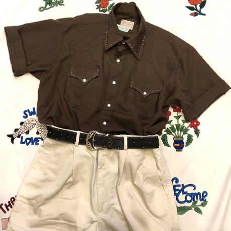 [USED] 70's H BAR C S /S ウエスタンシャツ🐄