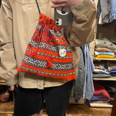 [USED] ラグ 巾着BAG