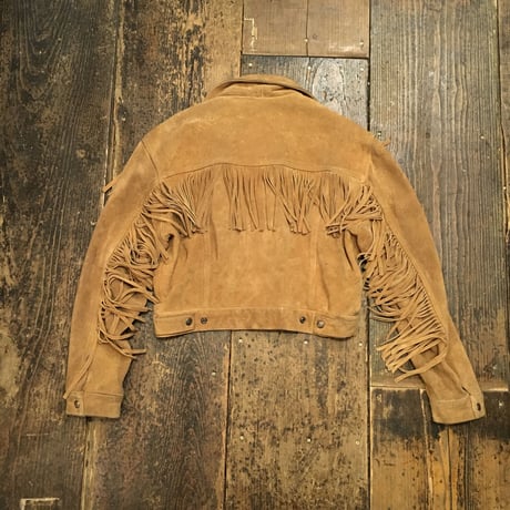 [USED] BENETTON フリンジ SUEDE JKT