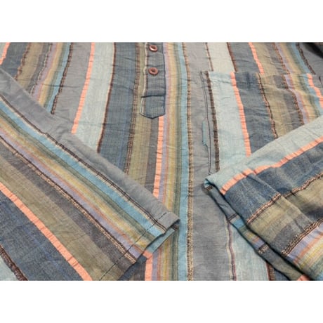 [USED] インド綿  P/O SHIRTS