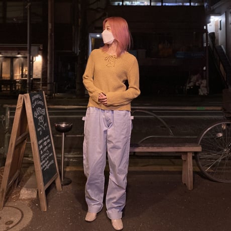 [USED] イイ色♡レースアップKNIT