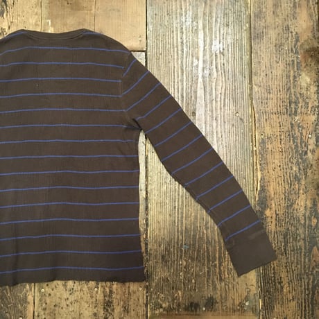 [USED] BROWN×BLUE ボーダーサーマル