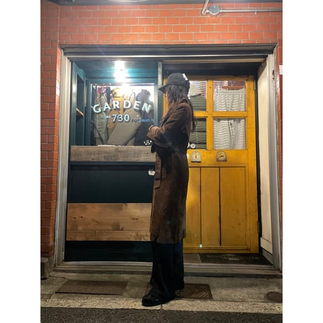 [USED] Real  Leather ブラウンスエード コート