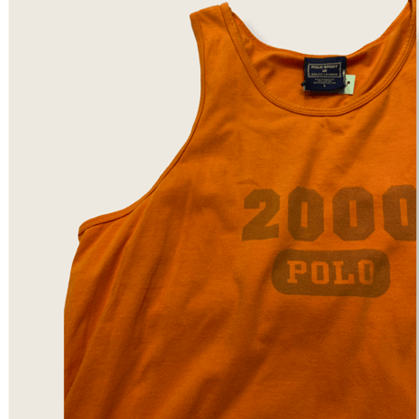 [USED] OLD "POLO SPORT"タンクトップ orange