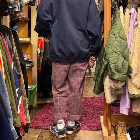 [USED] EURO 総柄イージーパンツ！