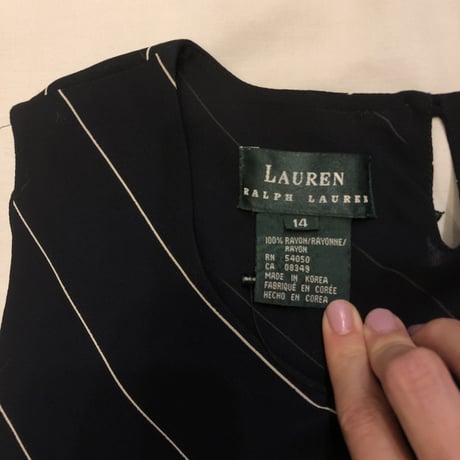[USED] Ralph Lauren レーヨンロング丈ワンピース