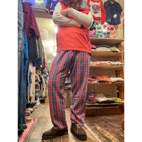 [USED] NEL CHECK  パジャマパンツ
