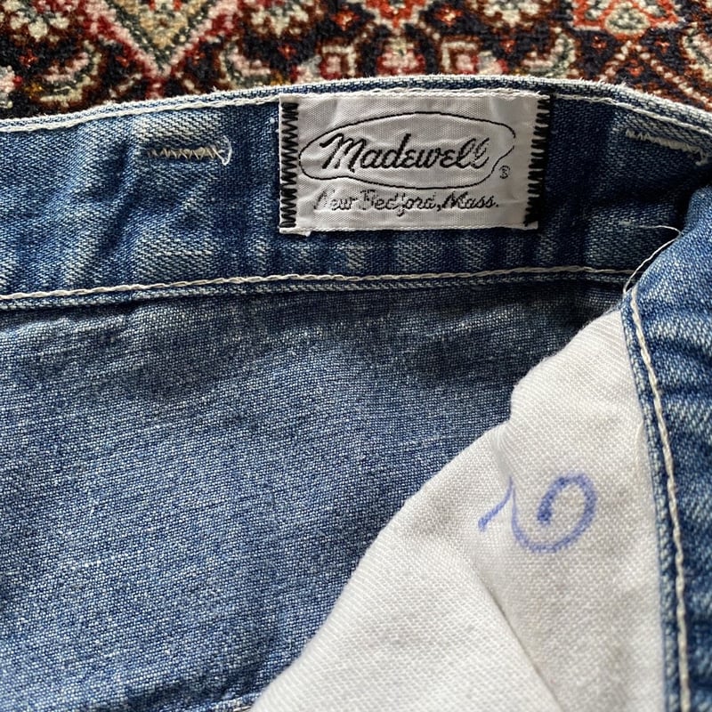 【レア】 MADEWELL 60s USA製 デニム ペインターパンツ 美品 ヴィンテージ60年代未使用US製 MADEWELL ペインターパンツ 32