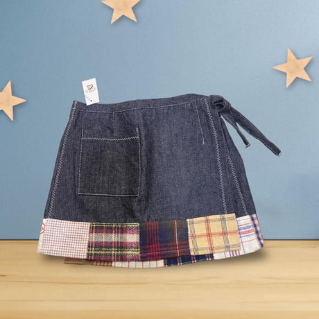 [USED] kids デニム巻きスカート