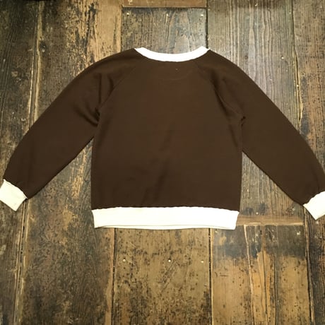 [USED] チョコ色♡ バイカラー SWEAT