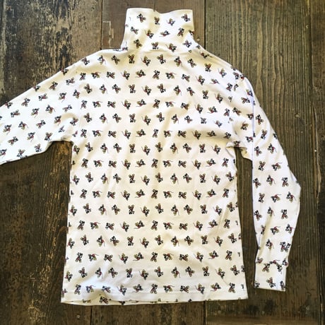 [USED]   ミッキー総柄 タートル ロンTee