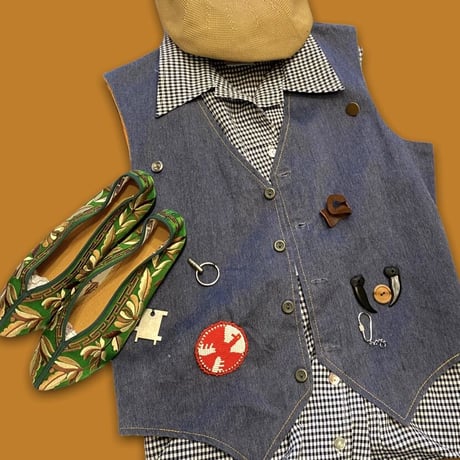 [USED] HAND MADE🧵DENIM ベスト
