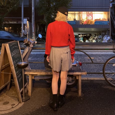 [USED] 真っ赤なVネックニット❣️
