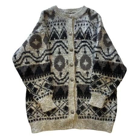 [USED] ノルディック柄 カーディガン
