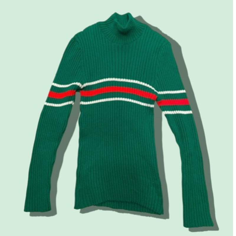 USED] セブンイレブンカラー❤️💚🤍 リブニット | garden730