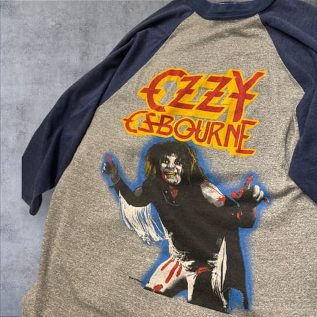 [USED] Vintage "Ozzy Osbourne" ラグラン　Tee