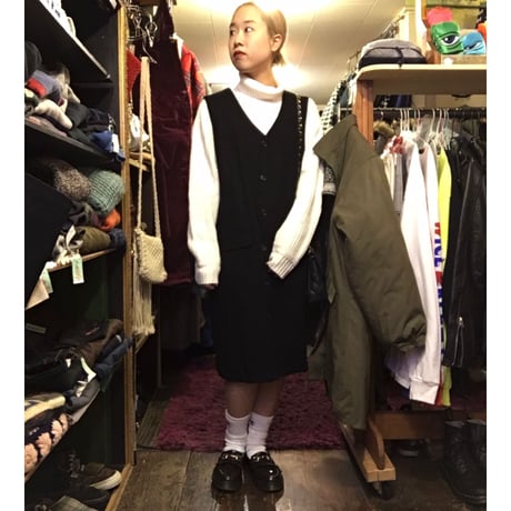 [USED] WOOL シンプル ジャンパースカート