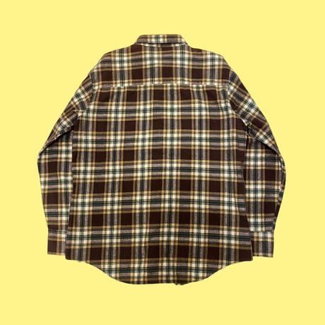 [USED] Brown Check🤎cotton shirt