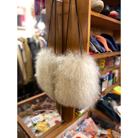 [USED] WHITE FUR ミニバッグ